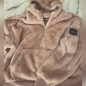 Calvin Klein Performance 1/4 Zip Teddy Hoodie